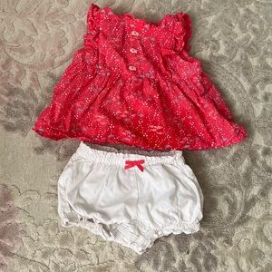 Girls Gymboree matching set 12-18 M